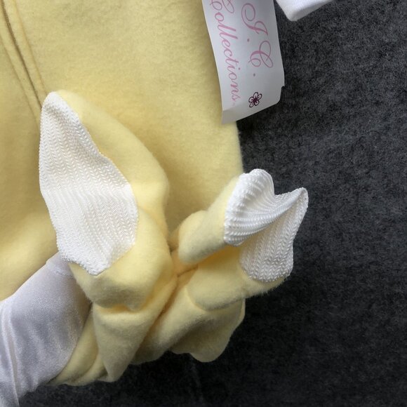 NWT J.C. Collections Footed Fleece Pajamas Baby 18-24M Yellow Moon Embroidered - Picture 5 of 7